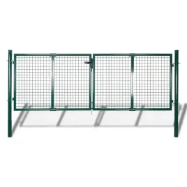 brama-ogrodzeniowa-stalowa-306x100-cm-zielona