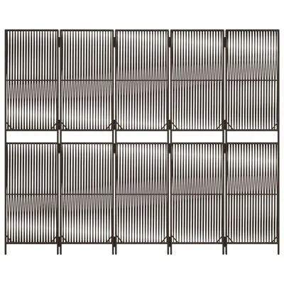 parawan-5-panelowy-brazowy-polirattan-stan-nowy-szerokosc-skrzydla-49-cm