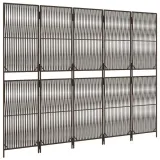 parawan-5-panelowy-brazowy-polirattan-szerokosc-skrzydla-49-cm
