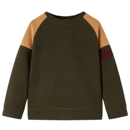 bluza-dziecieca-kolor-ciemne-khaki-i-camelowy-1
