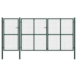 brama-ogrodzeniowa-stalowa-400-x-150-cm-zielona