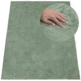 dywan-zielony-pokojowy-160x220cm-puszysty-mieciutki-futro-krolika