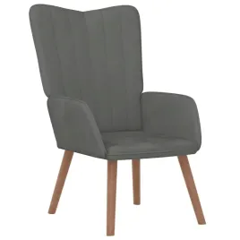 fotel-ciemnoszary-obity-aksamitem