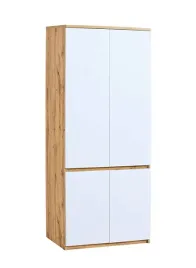 szafa-uchylna-z-drazkiem-arca-80cm-biel-arktyczna-dab-wotan-ar1