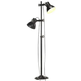lampa-podlogowa-z-2-kloszami-czarna-e27-zeliwo