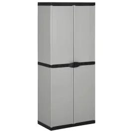 szafa-ogrodowa-z-3-polkami-szaro-czarna-68x40x168-cm