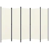 parawan-5-panelowy-bialy-250-x-180-cm-producent-vidaxl