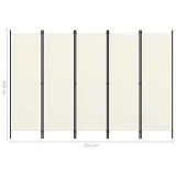 parawan-5-panelowy-bialy-250-x-180-cm-stan-nowy-wysokosc-parawanu-180-cm