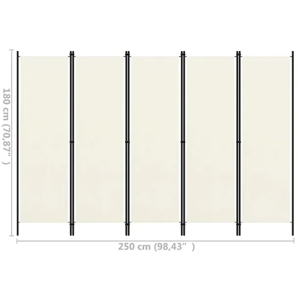 parawan-5-panelowy-bialy-250-x-180-cm-stan-nowy-waga-z-opakowaniem-4-47-kg