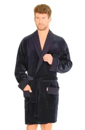 szlafrok-de-lafense-711-welur-xxl-44-granatowy