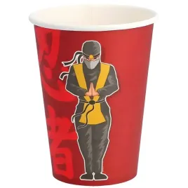kubeczki-papierowe-ninja-czerwony-boland-250-ml-8-szt
