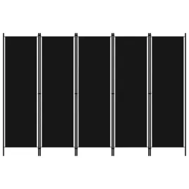 parawan-5-panelowy-czarny-250-x-180-cm