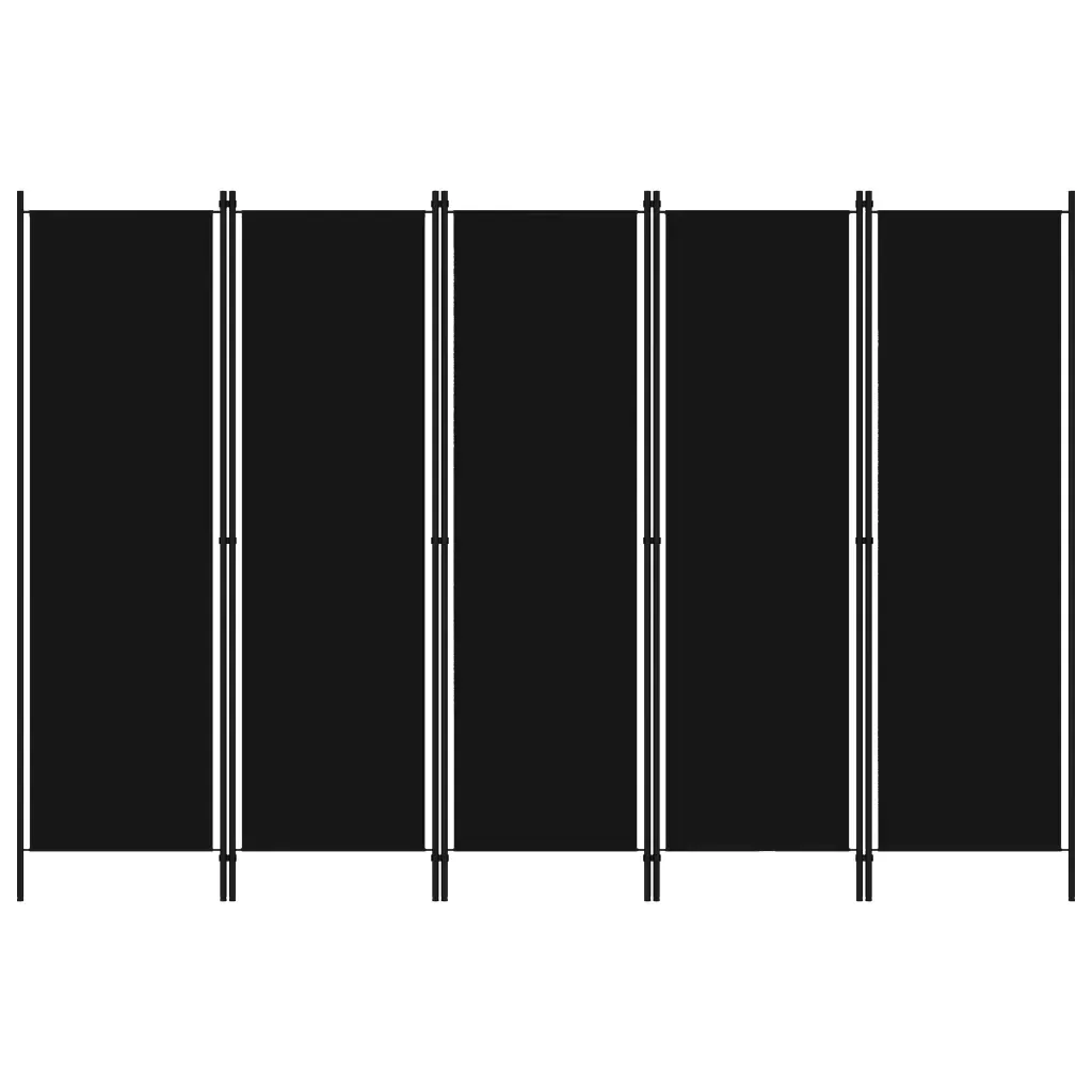 parawan-5-panelowy-czarny-250-x-180-cm