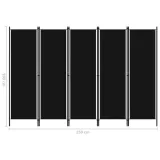 parawan-5-panelowy-czarny-250-x-180-cm-producent-vidaxl