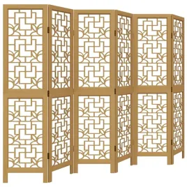 parawan-pokojowy-6-panelowy-brazowy-lite-drewno-paulowni