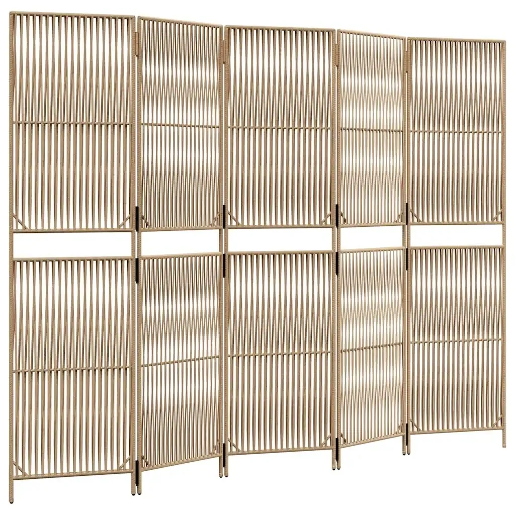 parawan-5-panelowy-bezowy-polirattan