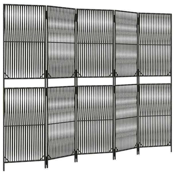 parawan-5-panelowy-szary-polirattan