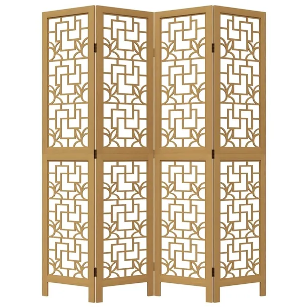 parawan-pokojowy-4-panelowy-brazowy-lite-drewn-producent-vidaxl