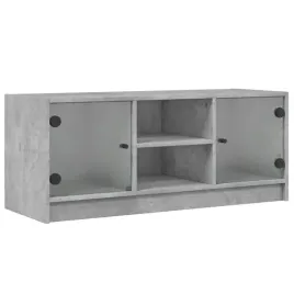 szafka-tv-ze-szklanymi-drzwiami-szarosc-betonu-102x37x42-cm