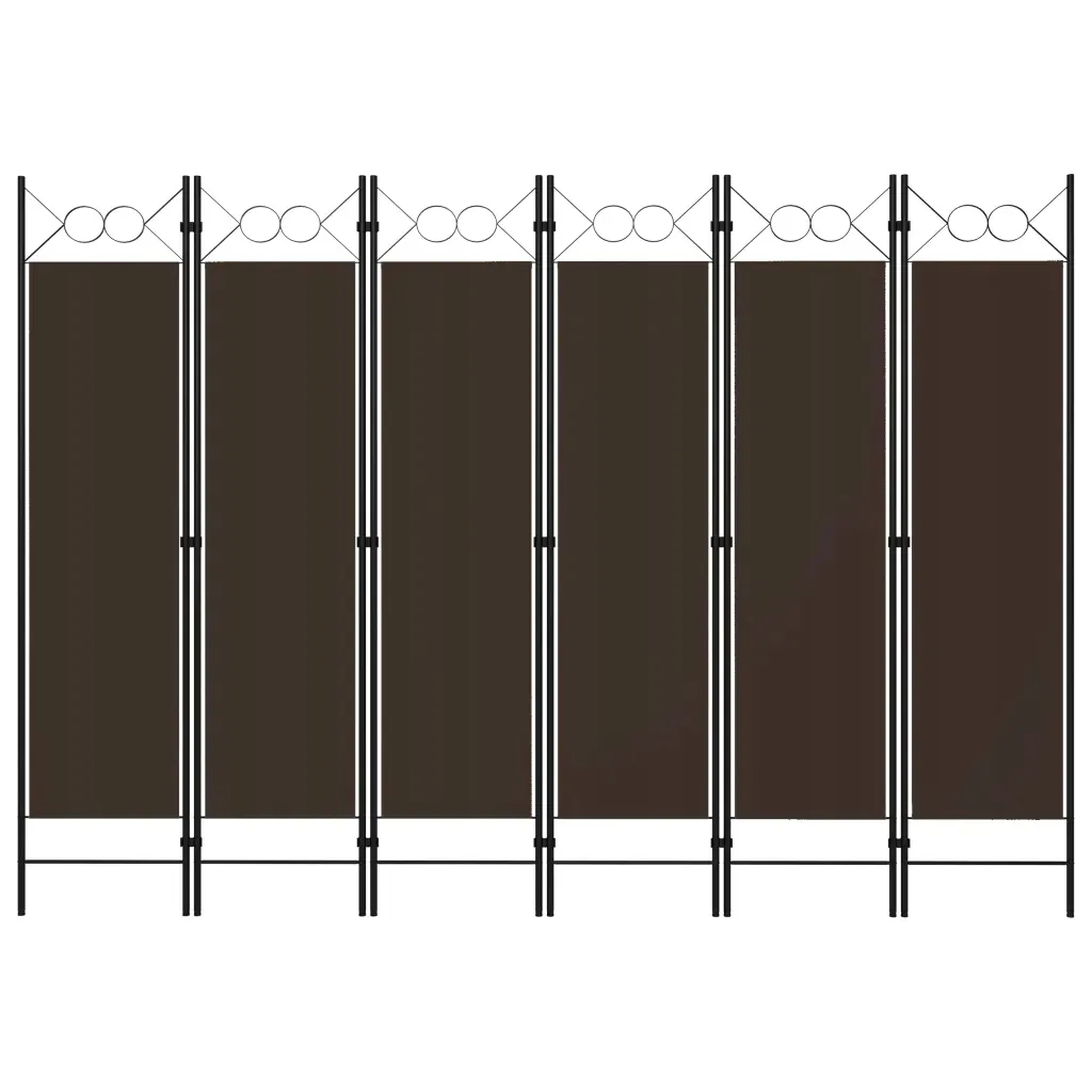 parawan-6-panelowy-brazowy-240-x-180-cm