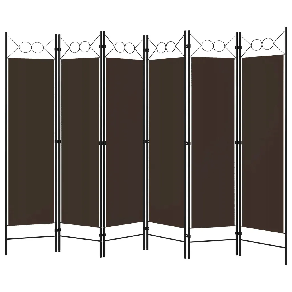 parawan-6-panelowy-brazowy-240-x-180-cm
