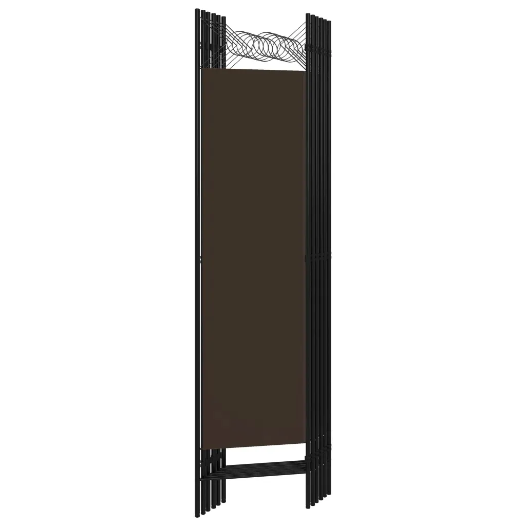 parawan-6-panelowy-brazowy-240-x-180-cm