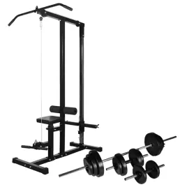 wyciag-do-cwiczen-i-zestaw-sztangi-z-hantlami-305-kg