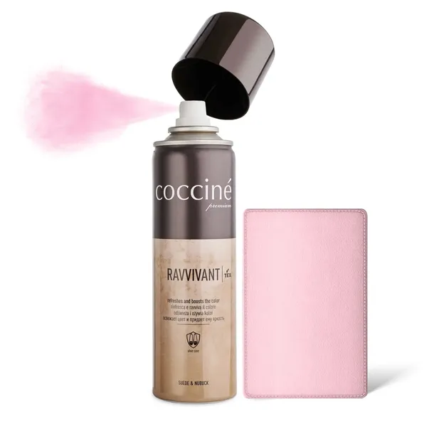 Coccine Różowy Spray 250ml Do Butów Renowator Zamszu Nubuku Farba