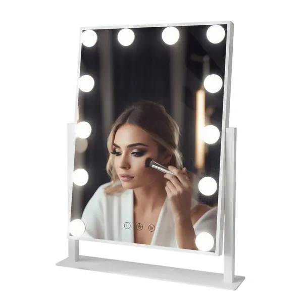 Lustro do makijażu Bella LED kosmetyczne Glamour 40x30 cm