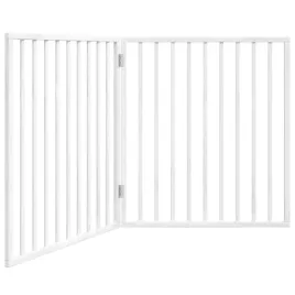 bramka-dla-psa-skladana-2-panele-biala-160-cm-drewno-topolowe