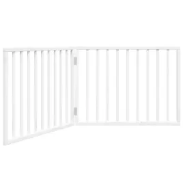 bramka-dla-psa-skladana-2-panele-biala-160-cm-drewno-topolowe