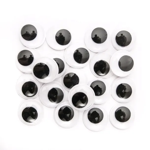 Samoprzylepne ruchome oczka 2 cm 20 szt dpCraft kreatywne oczy dekoracyjne