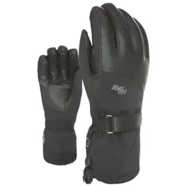 rekawice-damskie-level-bliss-i-crystal-gore-tex-narciarskie-czarne
