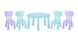 ikea-mammut-stolik-jasnoniebieski-2-krzeselka-jasnoniebieski-2-liliowy