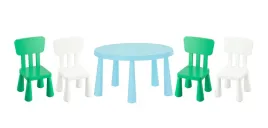 ikea-mammut-stolik-jasnoniebieski-85-cm-2-krzeselka-bialy-2-zielony