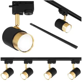 szynoprzewod-zestaw-szyna-listwa-1m-4x-reflektor-gu10-czarna-zlota-lampa