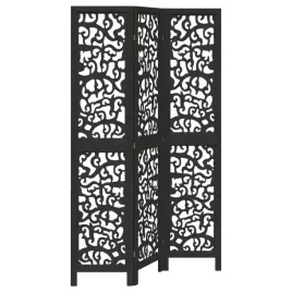 parawan-pokojowy-3-panelowy-czarny-lite-drewno-paulowni