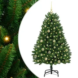 sztuczna-choinka-z-150-diodami-led-zielony-150-cm-pvc-i-metal