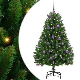 sztuczna-choinka-z-150-diodami-led-zielony-150-cm-pvc-i-metal