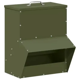 karmnik-dla-kur-zielony-oliwkowy-35x205x435-cm-stalowy-wytrzymaly