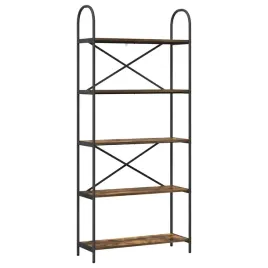 polka-na-ksiazki-wedzony-dab-80-x-30-x-183-cm