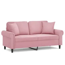 2-osobowa-sofa-z-poduszkami-rozowa-140-cm-aksamit