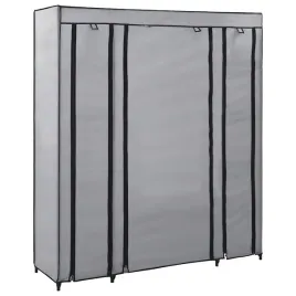 szafa-z-przegrodami-i-drazkami-szara-150x45x176-cm-tkanina