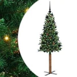 szczupla-choinka-zielony-150-cm-pvc-i-lite-drewno-sosnowe