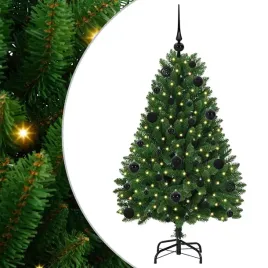 sztuczna-choinka-z-150-diodami-led-zielony-120-cm-pvc-i-metal