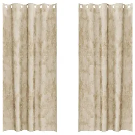 zaslony-z-weluru-z-zaslonami-2-pcs-kremowy-260-x-140-cm-aksamit
