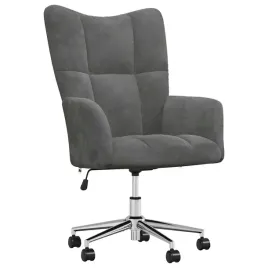 fotel-ciemnoszary-obity-aksamitem