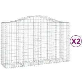 kosze-gabionowe-2-szt-200x50x120-140-cm-galwanizowane-zelazo