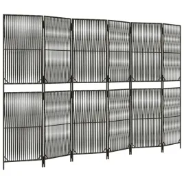 parawan-6-panelowy-szary-polirattan