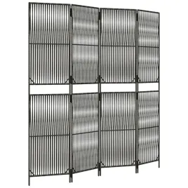 parawan-4-panelowy-szary-polirattan